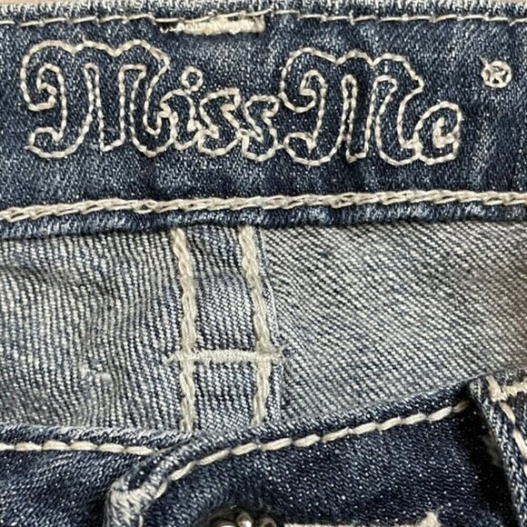 MISS ME Distressed Skinny Jeans - Size 27 - Picture 10 of 13